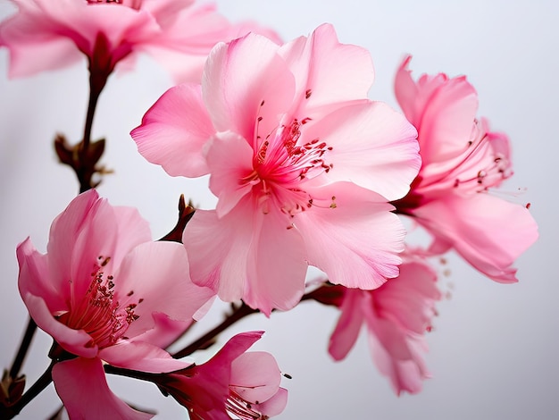 Vector a close up of a pink flower with the word cherry on it