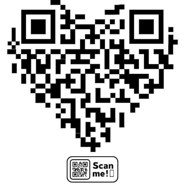 a close up of a qr code with a white background