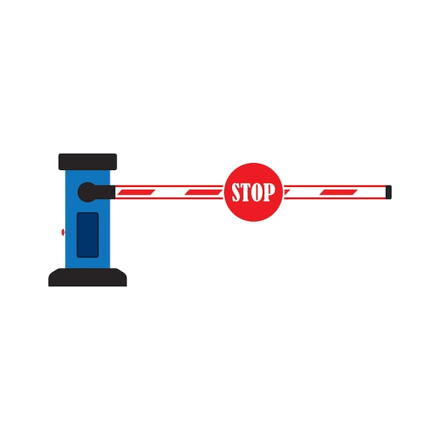 Vector closed automatic barrier icon