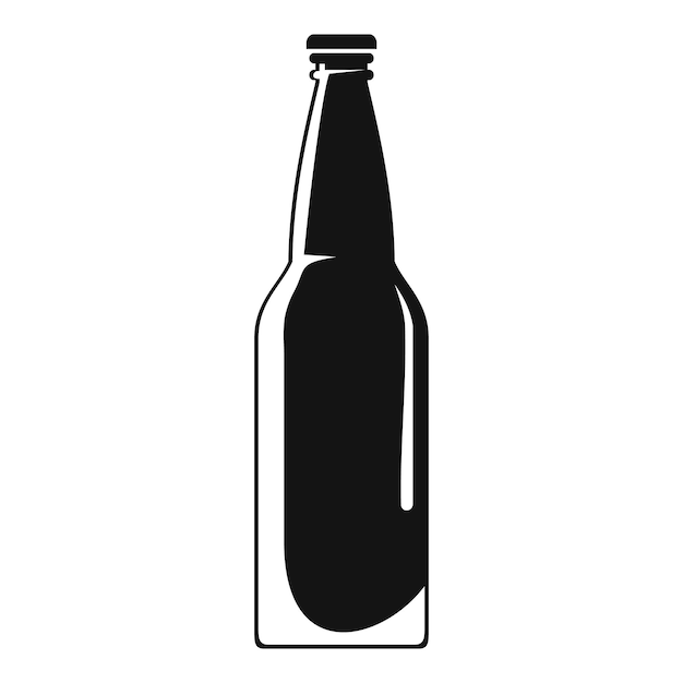 Closed bottle icon Simple illustration of closed bottle vector icon for web