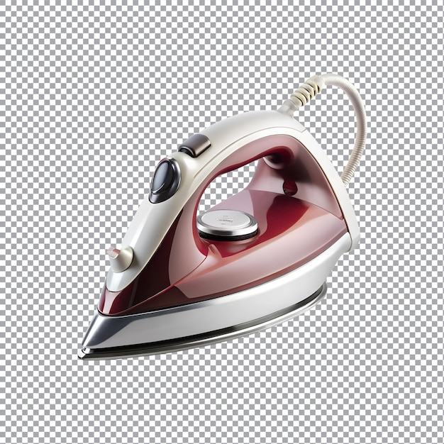 Vector clothes iron isolated on transparent background