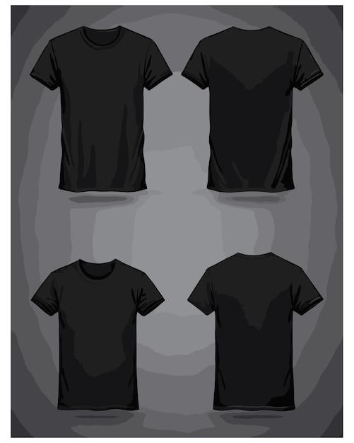 Vector clothing design concept blank black white maroon green tshirt vector tshirt mockup