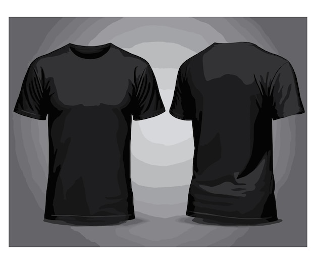 Clothing design concept blank black white maroon green tshirt Vector tshirt mockup