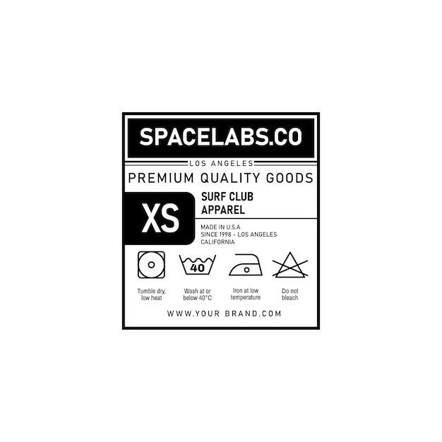 Clothing label tag templates design