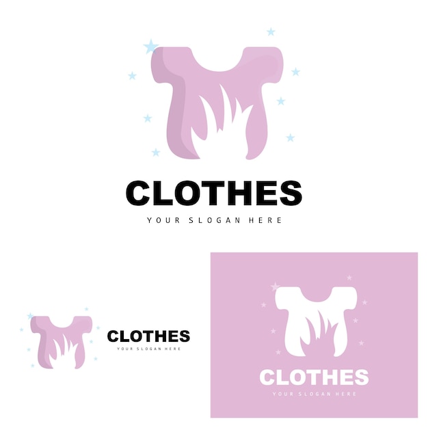 Clothing Logo Simple Style Shirt Design Clothing Store Vector Fashion Business Brand And Template Icon