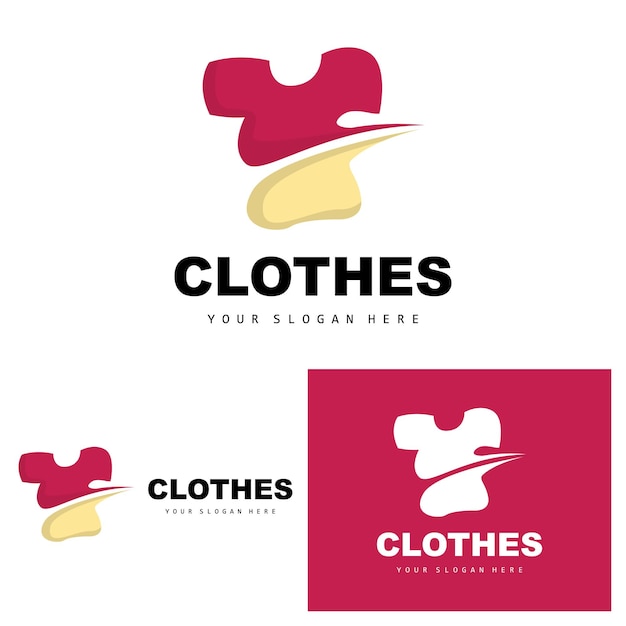 Clothing Logo Simple Style Shirt Design Clothing Store Vector Fashion Business Brand And Template Icon