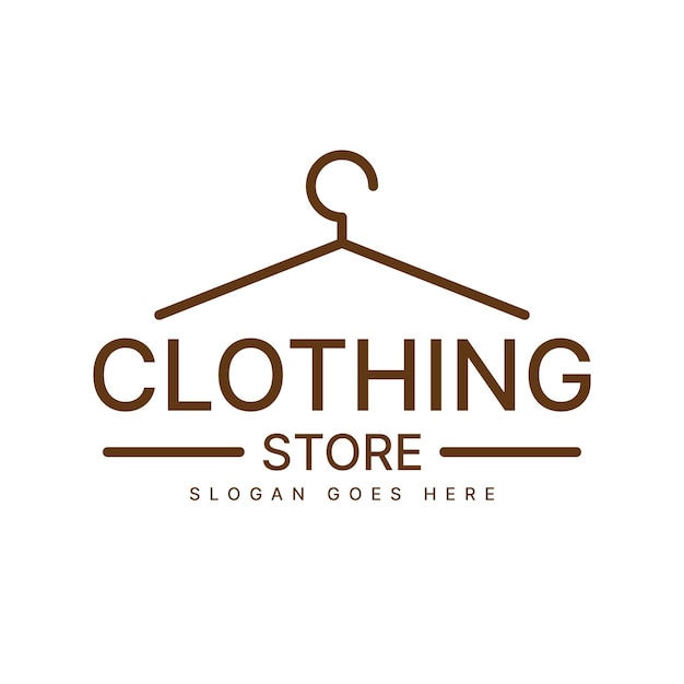 clothing store logo design inspiration vector illustration