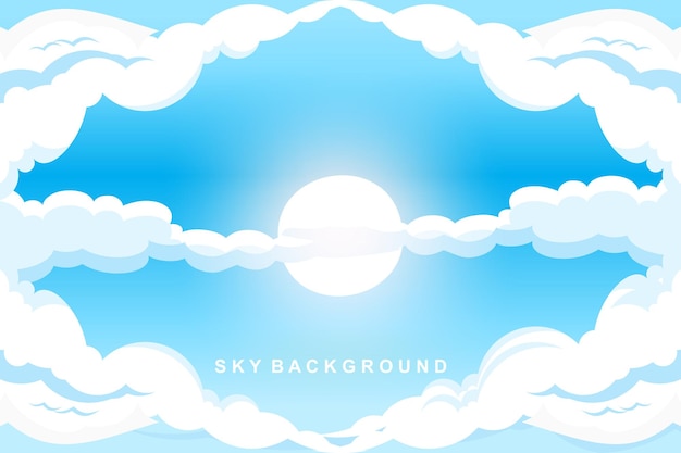 Cloud Background Design Sky Landscape Illustration Decoration Vector Banners And Posters