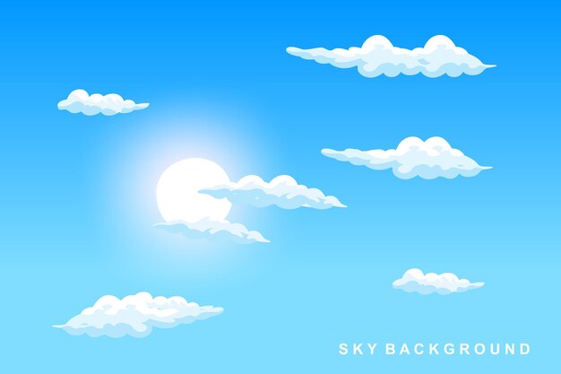 Cloud Background Design Sky Landscape Illustration Decoration Vector Banners And Posters