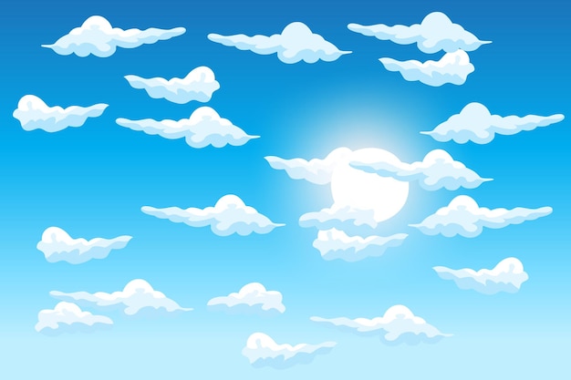 Cloud Background Design Sky Landscape Illustration Decoration Vector Banners And Posters