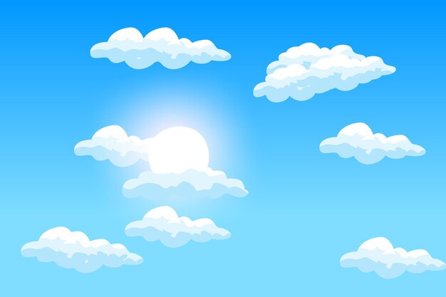 Cloud Background Design Sky Landscape Illustration Decoration Vector Banners And Posters