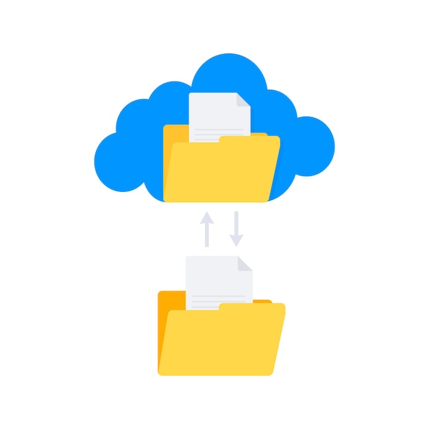 Cloud file sync File Folder with synchronization Cloud Data transfer