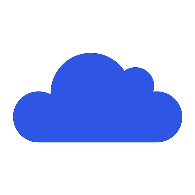 Cloud Flat Vector Illustration