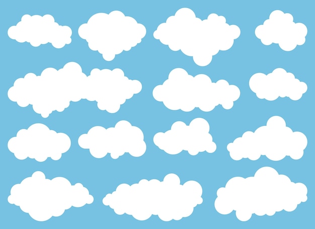 Cloud icon in flat style vector illustration