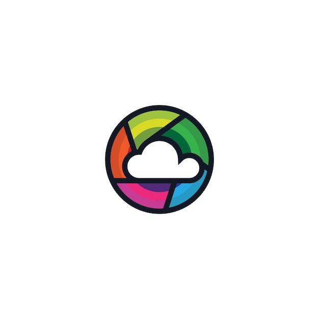 Cloud Lens Logo Design Concept.