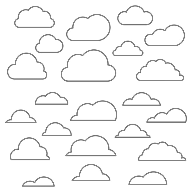 Cloud line icon