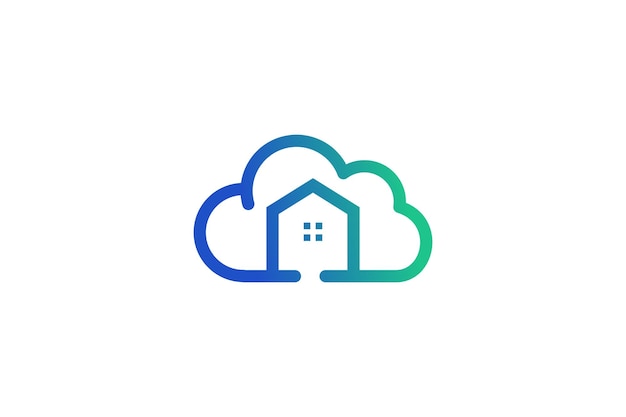 Cloud logo design with modern creative concept idea