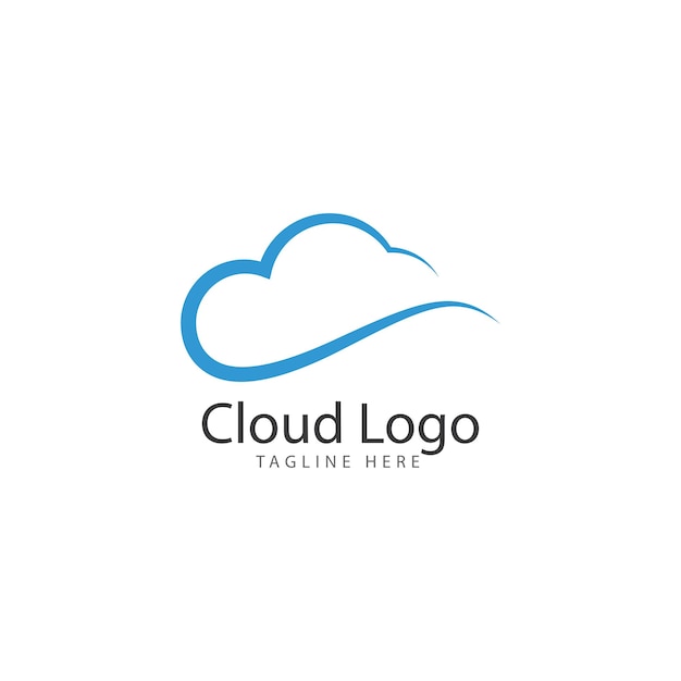 Cloud logo vector icon template