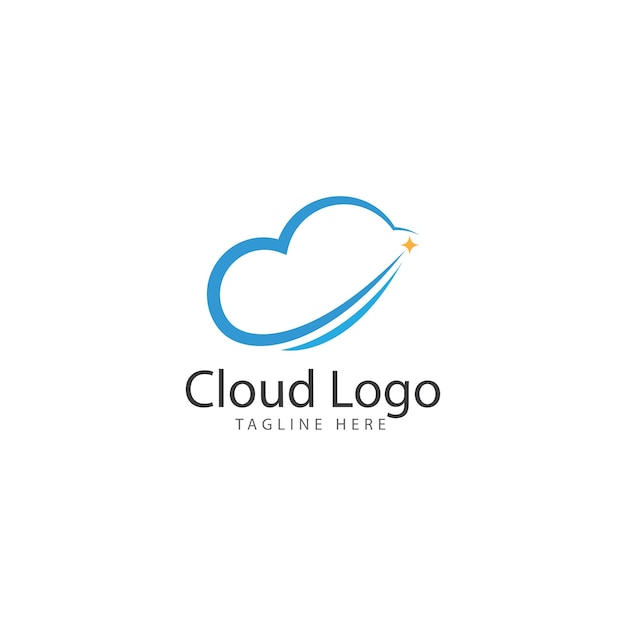 Cloud logo vector icon template