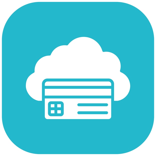 Cloud Payment Vector Illustration Style