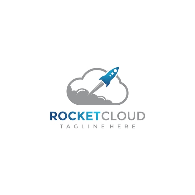 Cloud Rocket logo template