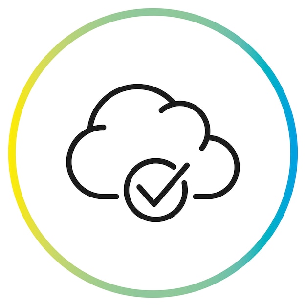 cloud storage backup vector icon