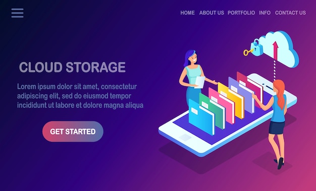 Cloud storage technology. Data backup