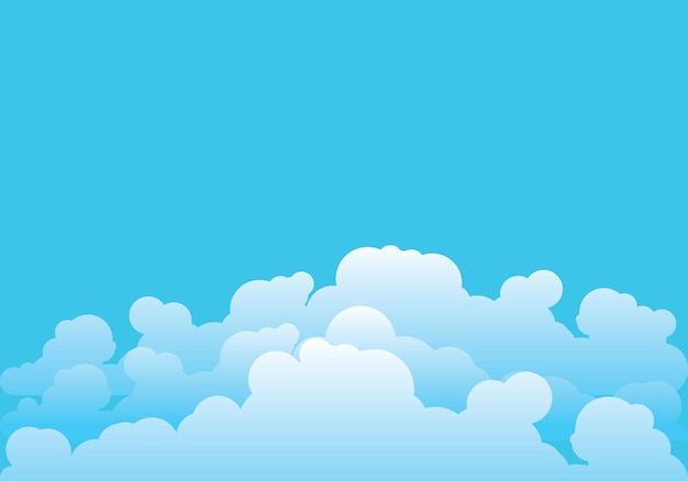 Cloud template vector illustration