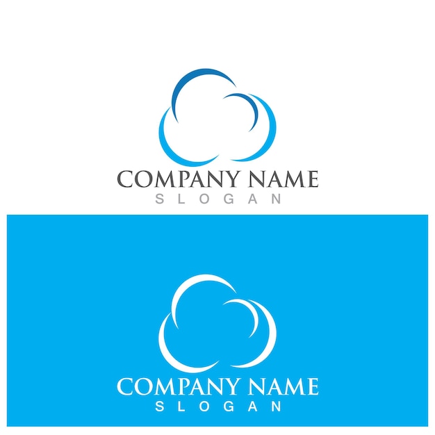 Cloud template vector