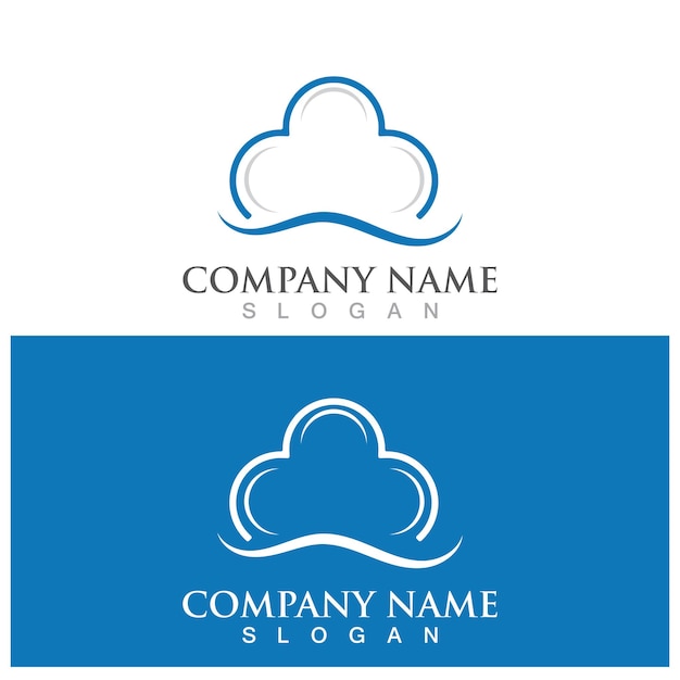 Cloud template vector