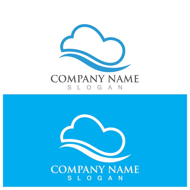 Cloud template vector