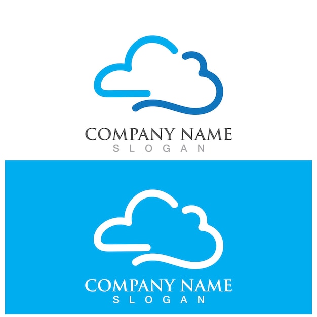 Cloud template vector