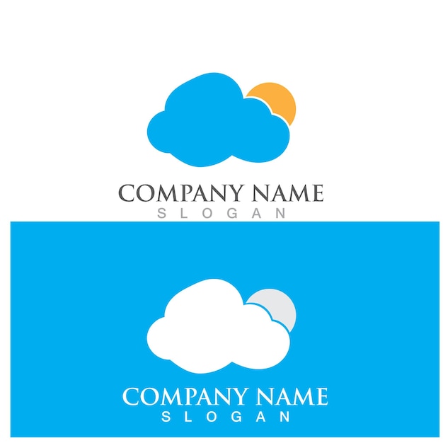 Cloud template vector