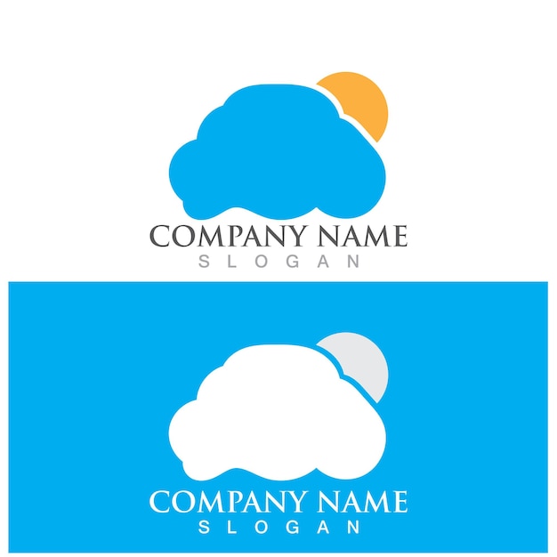 Cloud template vector