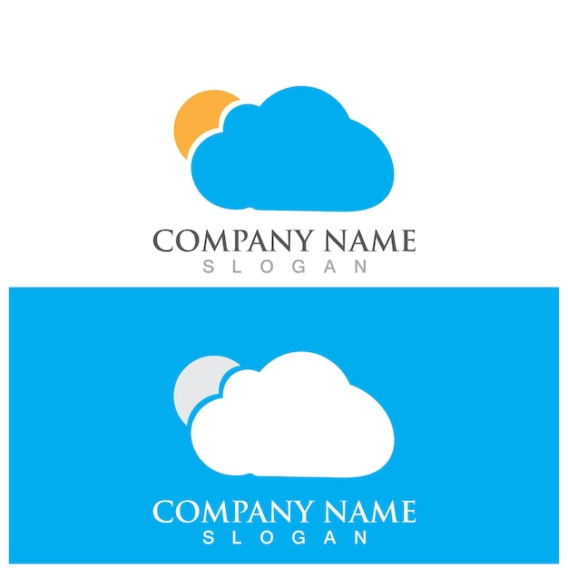 Cloud template vector