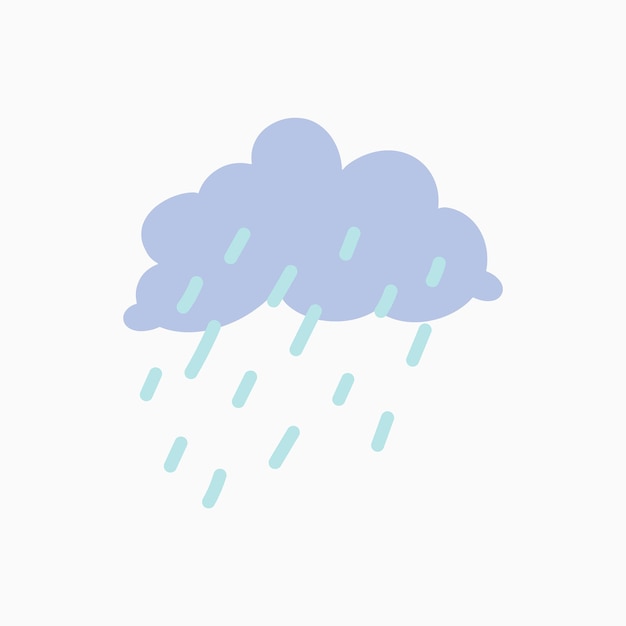 Cloud with rain illustration