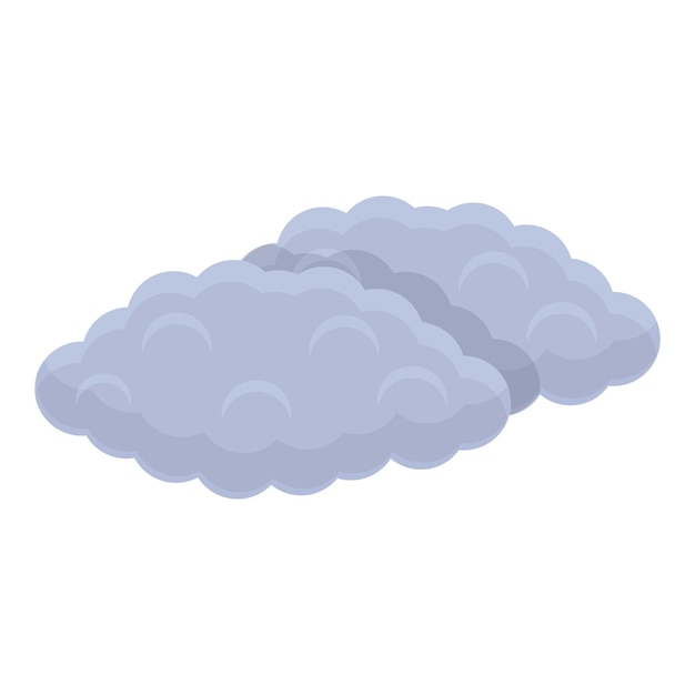 Clouds icon Cartoon of clouds vector icon for web design isolated on white background