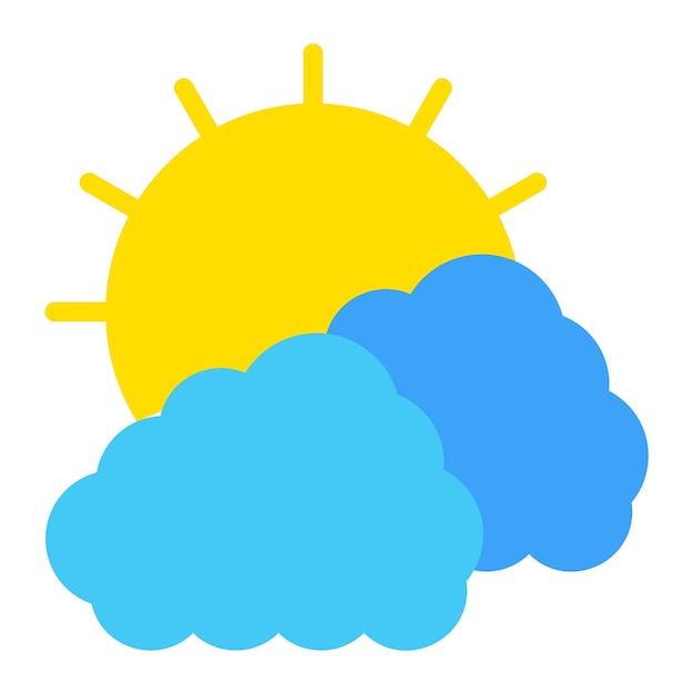 Clouds And Sun Icon