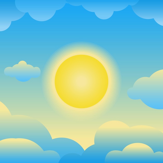 Cloudy Blue Sky Background