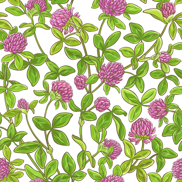 Clover branch vector pattern