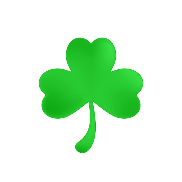 Clover sign Patrick day simple illustration