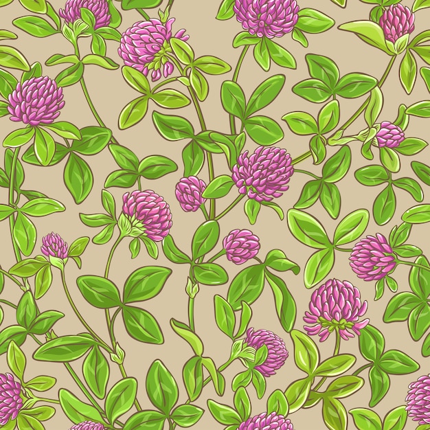 Clover vector pattern