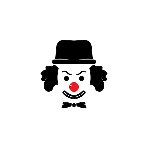 Clown character ilustration vector template