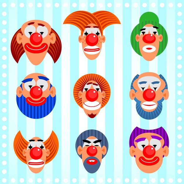 Clown faces