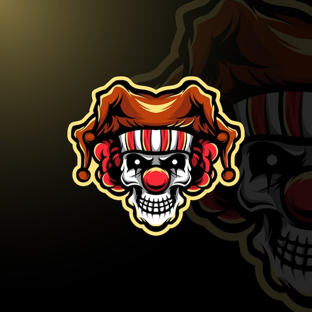 CLOWN MASCOT LOGO E-SPORT