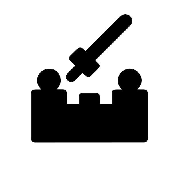 Vector club weapon pictogram