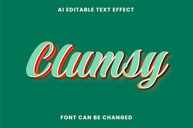 Clumsy Text Effect