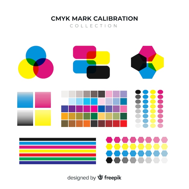 Cmyk calibration element collection