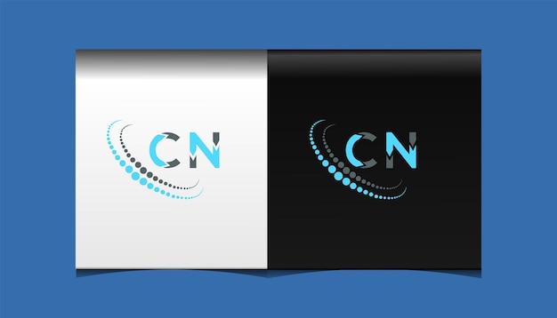 CN initial modern logo design vector icon template