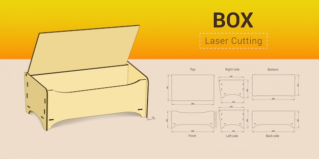 Cnc. laser cutting box.